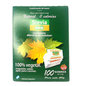 Stevia En Sobres X 100 Unidades - Dulri